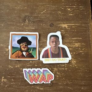 Redbubble Magnets Thin Vinyl Magnets Steve Urkel, Painty, WAP-3 Pieces